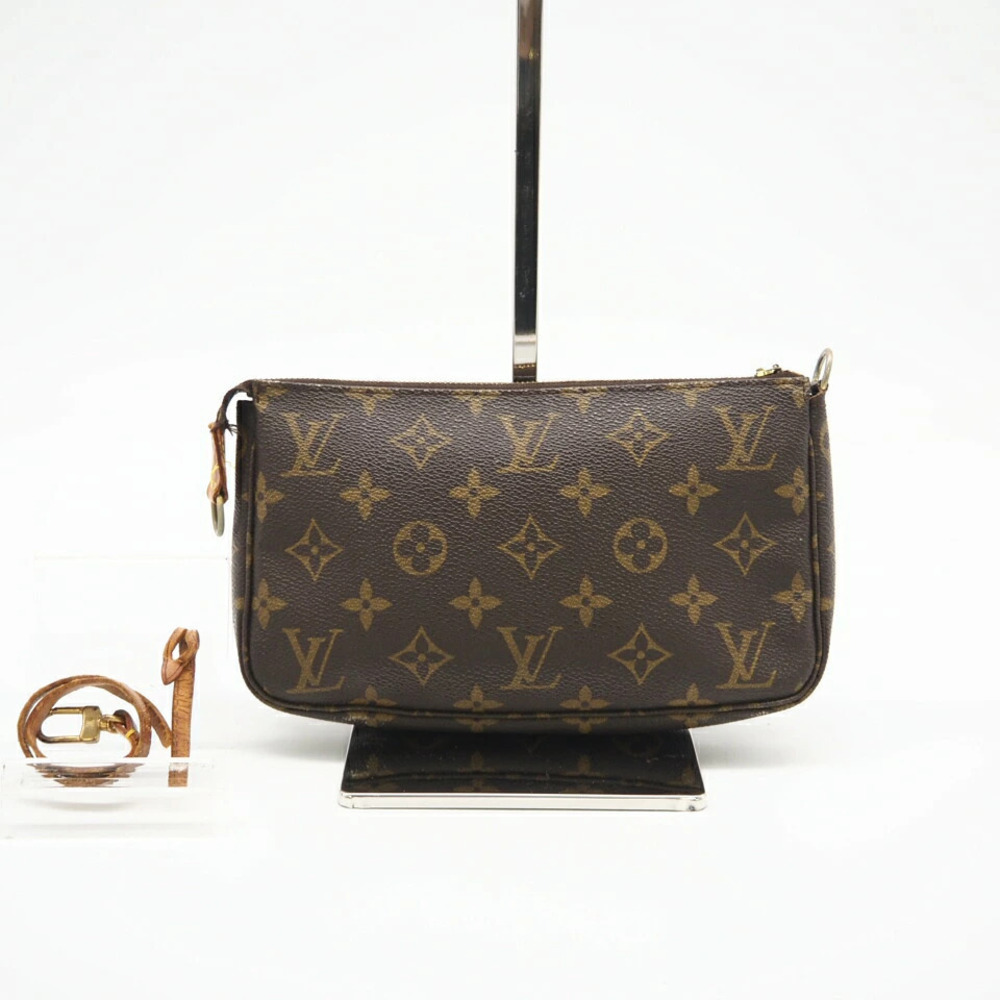 Louis Vuitton Monogram Accessoires Pouch Clutch Brown Canvas